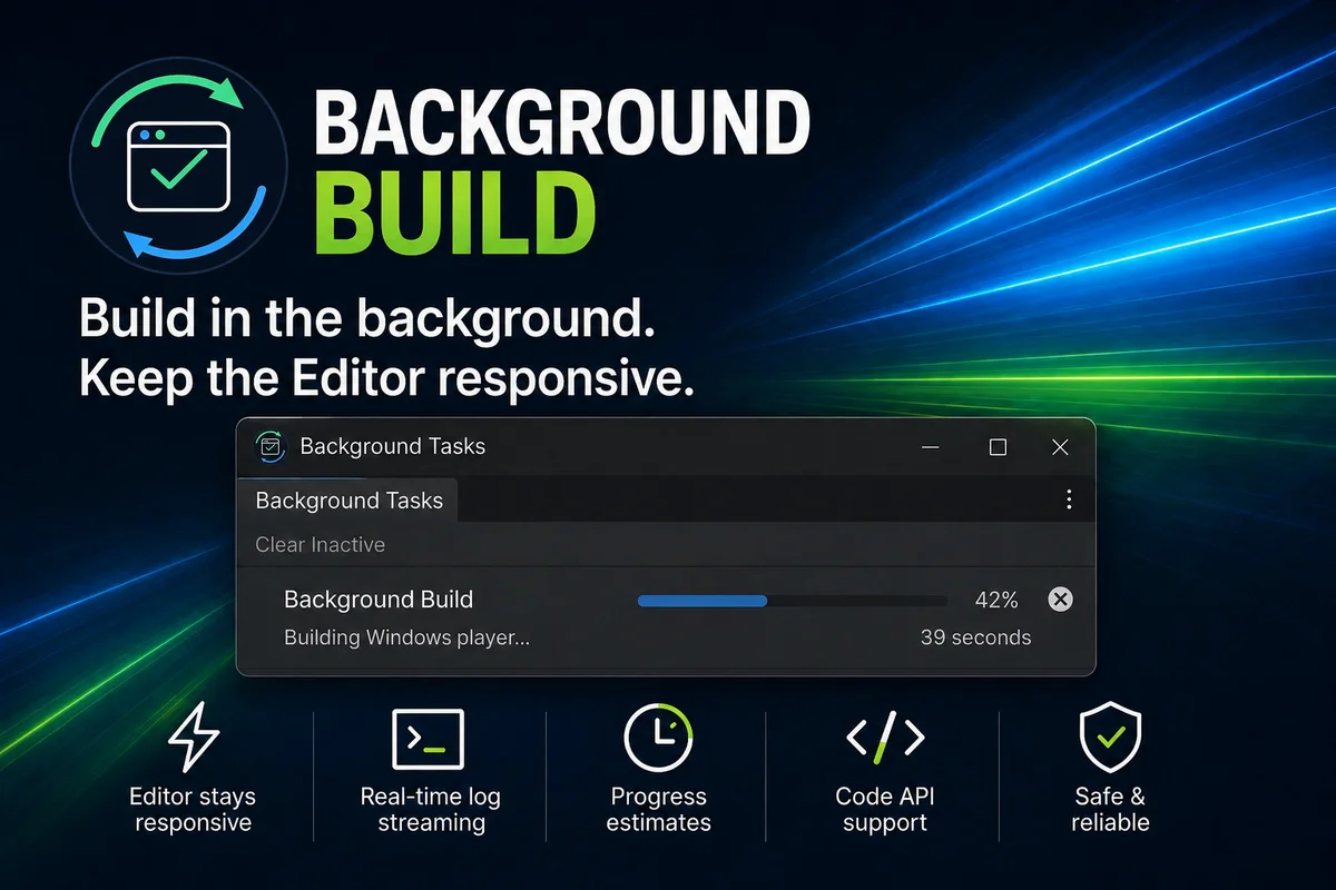 Background Build screenshot showing background build status and progress